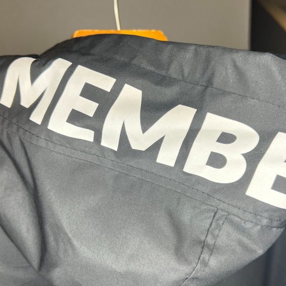 Men's Members Only Black Anorak Windbreaker Jacket with Hood Logo - M. - Picture 6 of 6